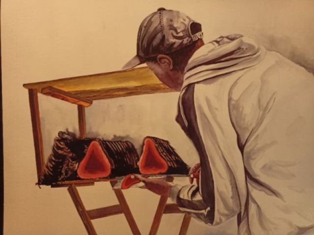 Koba Aquarelle sur papier